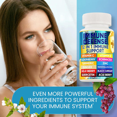 12 In 1 Premium Immune Defense Vitamins - Immune Supplement W/ Vitamin D3 5000 Iu Vitamin ÃƒÂÃ‚Â¡ 1000Mg ZinÃƒâ€˜Ã‚Â 50Mg - Luxe Choice For Premium Immune Support - With Echinacea Elderberry And Ginger - 120 Caps