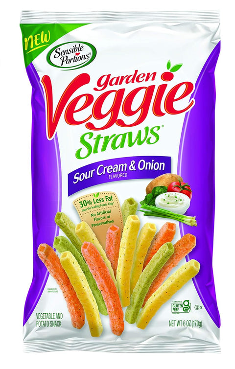 Sensible Portions Garden Veggie Sea Salt Straws 7 oz