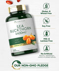 Carlyle Sea Buckthorn Oil Capsules 4400mg | 200 Softgels | Non-GMO, Gluten Free | Sea Buckthorn Berry Oil Supplement