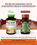 Herbs Etc. Deep Health - Daily Use Adaptogen Supplement - Aids Immune Health & Energy - With Reishi Mushroom - 120 Softgels (120 Servings)