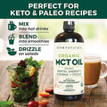 Viva Naturals Organic Mct Oil For Keto Coffee (32 Fl Oz) - Best Mct Oil Supplement To Support Energy And Mental Clarity, Usda Organic, Non-Gmo And Paleo Certified & Keto Friendly