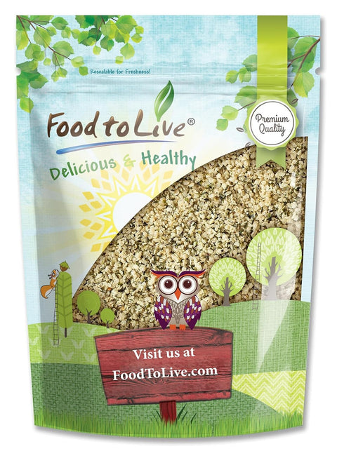 Food to Live Canadian Hemp Seeds, 8 Pounds Ã¢â‚¬â€œ Raw Hearts, Hulled, Shelled, Kosher, Bulk, Vegan Superfood, Keto and Paleo Friendly, Rich in Protein, Omegas 3 & 6, and Manganese, Great for Yogurts