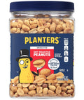 PLANTERS Salted Peanuts Cocktail, Party Snack, Plant-Based Protein, After School Snack, Roasted in Peanut Oil, Salted Nuts, Snacks for Adults, Bulk Nuts, Kosher, 2.19lb Jar