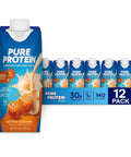 Pure Protein Strawberry Protein Shake, 30g Complete Protein, Ready to Drink and Keto-Friendly, Vitamins A, C, D, and E plus Zinc to Support Immune Health, 11oz Bottles, 12 Pack
