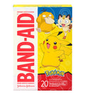 Band-Aid Brand Adhesive Bandages For Minor Cuts & Scrapes, Wound Care Featuring Pok mon Characters For Kids, Assorted Sizes 20 Ct