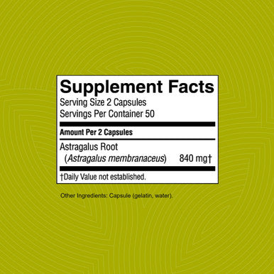 Nature'S Sunshine Astragalus, 100 Caps, Kosher