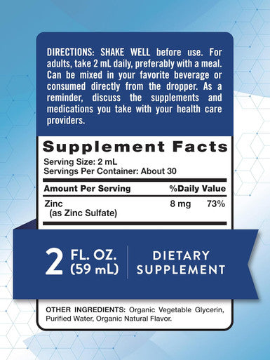 Nature'S Truth Ionic Liquid Zinc Supplement 2 Fl Oz With Organic Glycerin Usda Organic Vegan, Non-Gmo & Gluten Free