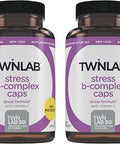 Twinlab Stress BComplex Caps Complete BComplex and 1000 mg Vitamin C Energy Support Supplement with Vitamin B12 and B6100 Capsules Pack of 2