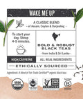Numi Organic Tea Breakfast Blend 18 Count Box of Tea Bags Black Tea (Packaging May Vary) (Pack of 2)
