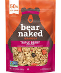 Bear Naked Granola Cereal, Vegan, Breakfast Snacks, Triple Berry Crunch (6 Bags)