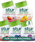 Stur Liquid Water Enhancer Peach Mango Sweetened with Stevia High in Vitamin C & Antioxidants Sugar Zero Calories Keto Vegan 5 Bottles Makes 120 Drinks