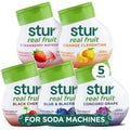 Stur Liquid Water Enhancer Peach Mango Sweetened with Stevia High in Vitamin C & Antioxidants Sugar Zero Calories Keto Vegan 5 Bottles Makes 120 Drinks