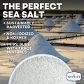Sea Salt Superstore Coarse Sea Salt for Grinder Refill Coarse Grain her Salt Non-Iodized Coarse Salt for Cooking Mineral-Rich Unrefined Baja Salt 14 oz Bag