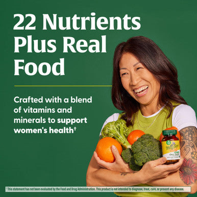 MegaFood Women'S 40+ One Daily Multivitamin For Women With Vitamin B12 Vitamin B6 Vitamin C Vitamin D Zinc & Iron - Plus Real Food - Immune Support - Bone Health - Non-Gmo - Vegetarian - 60 Tabs