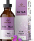 Herbamama Milk Thistle Supplement - Vegan Liver Support With Milk Thistle Extract Tincture - Non-Gmo Alcohol & Sugar- Liquid Silymarin Liver Detox Drops 56-Day Supply