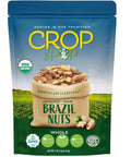 NUT CRAVINGS - Raw Brazil Nuts, Unsalted, No Shell, Whole, (16oz - 1 LB) Packed Fresh in Resealable Bag - Kosher Healthy Snack, Food Assortments