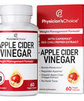 Organic Apple Cider Vinegar Capsules - Weight Loss Support (W/ Patented Capsimax ), Weight Management For Women & Men, Promotes