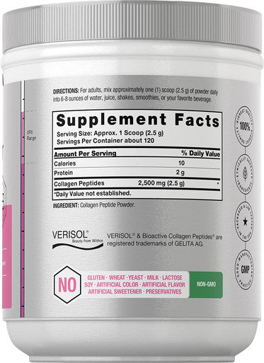 Skin Rejuvenator with Verisol 10.58 oz Bioactive Collagen Peptide Powder Types and III Non GMO Gluten Free Supplement by Horbaach
