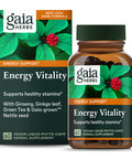 Gaia Herbs Energy Vitality - Energy Support Supplement to Maintain Healthy Energy and Levels - with Ginkgo, Ginseng, Green Tea, and Nettle* - 60 Vegan Liquid Phyto-Capsules (20-Day Supply)