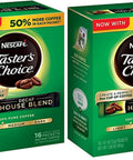 Nescafe Taster's Choice Decaf, House Blend Instant Coffee Single Serve Sticks, 16 Count (Pack of 1)