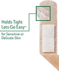 Curad Truly Ouchless Silicone Bandages .75" x 3" for Sensitive or Delicate Skin Flexible Fabric Protects Scrapes Cuts & Burns (Pack of 480)