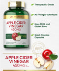 Carlyle Apple Cider Vinegar Capsules | 450Mg | 200 Pills | Non-Gmo, Gluten Free Supplement