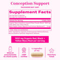 Pink Stork Maca Root Capsules for Women - Fertility Supplements for Women with 1500 mg Organic Maca Root + Black Pepper to Support Hormone Balance & Conception - 60 Capsules Vegan