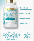 Carlyle Multi Collagen Protein 2000mg | 300 Capsules | Type I, II, III, V, X | Collagen Peptide Pills | Keto & Paleo Friendly, Gluten Free Supplement
