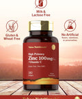 Carlyle Zinc Supplement 100Mg With Vitamin C 180 Softgels Non-Gmo, Gluten Tahoe Nutritionals