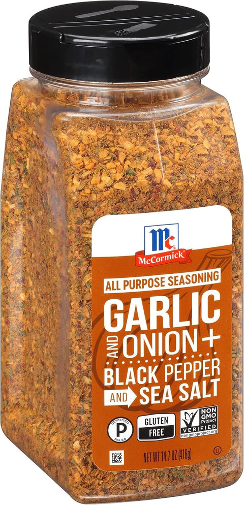 McCormick Garlic and Onion, Black Pepper and Sea Salt All Purpose Seasoning, 14.7 oz