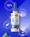 Carlyle Vitamin B12 Sublingual | 10,000Mcg | 2 Fl Oz | Vegetarian, Non-Gmo, Gluten Free Liquid