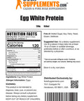 BulkSupplements Egg White Protein Powder (Egg White Powder) - Unflavored, Dairy Free, Lactose Free Protein Powder - 24g of Protein - 30g , 8 Servings (250 Grams - 8.8 oz)