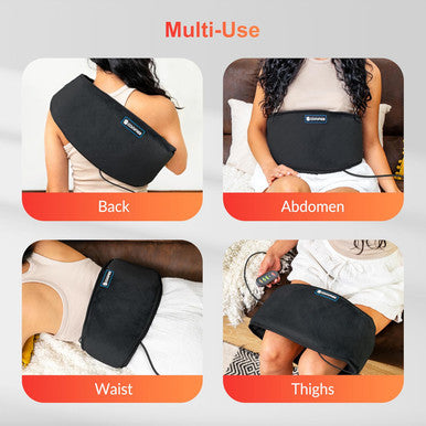 Comfier Heating Pad For Back Pain, Vibration Lower Back Massager With Heat, Fast Heat Pad With Auto Shut Off Heated Waist Belt, Christmas Gifts For Women Men Mom Dad, Fsa/Hsa Eligible