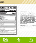Optimum Nutrition Gold Standard 100% Organic Plant Based Protein Powder Vitamin C For Immune Support Vanilla 1.51 Pound