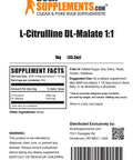 BulkSupplements L-Citrulline Malate 1:1 Powder - Supplement for Circulation & Muscle Endurance - Unflavored, - 3g , 333 Servings (1 Kilogram - 2.2 lbs)
