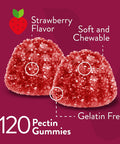 Vitamin B Complex Gummies For Adults With Vitamin C, B6, B12, Niacinamide, Folic Acid, Biotin, Calcium - Supports Energy & Metabolism - Vegan, Gluten Free, Gelatin - Chewable Strawberry Flavored