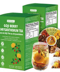 Chicory And Gardenia Tea Bags, Kidney and Liver Tea, Chicory Root Chinese Herbal Tea With Gardenia, Licorice, Mulberry Leaf & More, 8 Natutal Ingredients, Kidney Cleanse Detox Tea for Men & Women (2 Pack(50 pcs))