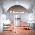 Codeage Clearhead Echinacea+ Supplement - Echinacea Schisandra Feverfew Coptis American Ginseng Astragalus Garlic Probiotics Vitamins C & D3 Zinc Selenium - Clear Head Vitamin - 90 Capsules