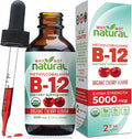 Why Not Natural Organic Vitamin B12 Liquid - Sublingual Extra Strength 60 X 5000 Mcg Methylcobalamin Drops Vegan Maximize Absorption And Energy