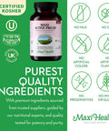 Maxi Health Probiotics for Digestive Health and Gut 15 Strains 20 Billion CFU Active Organisms - Probiotics for Men and Women with Lactobacillus Rhamnosus Daily Probiotic for Digestive Support 60 Capsules