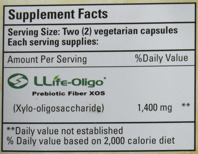 Bio Nutrition Pre-Biotic With Life Oligo Prebiotic Fiber Xos, 60 Count