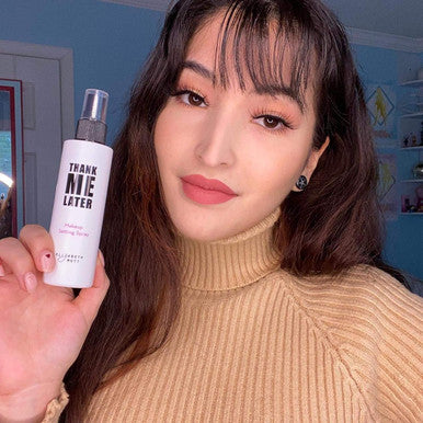 Elizabeth Mott - Thank Me Later Face Makeup Setting Spray And Queen Of The Fill Clear Sculpting Brow Gel (2-Pack Bundle)