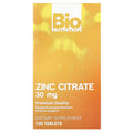 Bio Nutrition Zinc Citrate, 30 Mg, 100 Tablets