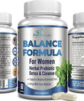 YUMMYVITE Balance Complex For Women - For Vaginal Health, Herbal Detox & Cleanse, Vaginal Probiotics, Supports Healthy Intestinal Flora, Helps With Yeast Infections 60 Capsules