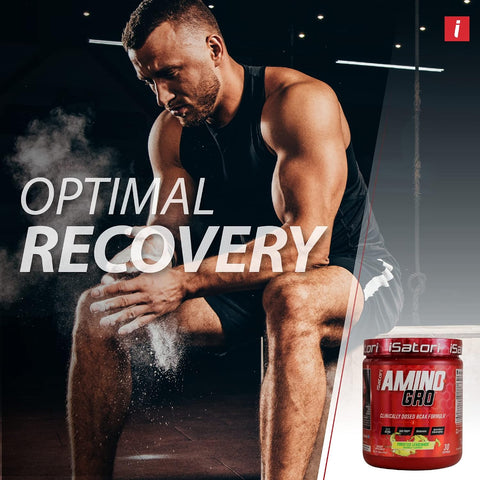 Isatori Amino-Gro Bcaa Powder Branched Chain Amino Acids With Glutamine Electrolyte Powder & Bio-Gro Bio-Active Peptides For Muscle Growth & Post Workout Recovery Blue Razz Snow Cone (30 Servings)