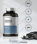 DMAE Supplement 250mg | 200 Capsules | Non-GMO, Gluten Free | DMAE Bitartrate | by Horbaach