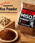 Yamasan Kyoto Uji Japanese Dry Red Miso Seasoning ze-Dried Red Miso Powder Rich Flavor and Umami No Additives Vegan Delicious Choice for Various Foods Made in Japan 90g(3.17oz)
