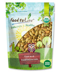 Food to Live Organic Dry Roasted Pumpkin Seed Kernels, 1 Pound - Non-GMO, Unsalted, Oven Roasted Whole Pepitas, No Oil Added, Shelled, Vegan, Kosher, Keto, Bulk. Low in Carbs. High In Protein.