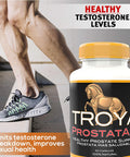 Prostatall Troya Prostate Health Supplement - Advanced Formula Saw Palmetto With Zinc, Stinging Nettle & Pumpkin Seed Extract - Prostate Health For Men - Effective Natural Dht Blocker Supplement