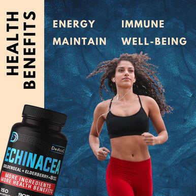 Dedicad Immune Defense Support Suppement 9050Mg - All-In-1 11 Herbs Blend Of Echinacea, Goldenseal, Elderberry, Camu, Ginger